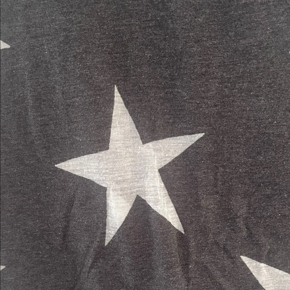 Victoria's Secret Black and Seethrough Star Short Sleeve Tee Size Small - Picture 3 of 6